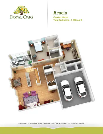 Floorplan of Royal Oaks, Assisted Living, Nursing Home, Independent Living, CCRC, Sun City, AZ 12