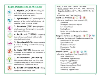 Activity Calendar of Friendship Village Tempe, Assisted Living, Nursing Home, Independent Living, CCRC, Tempe, AZ 2