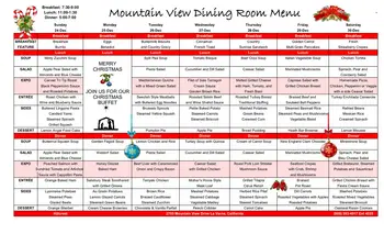 Dining menu of Hillcrest, Assisted Living, Nursing Home, Independent Living, CCRC, La Verne, CA 9
