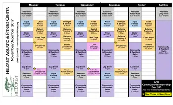 Activity Calendar of Hillcrest, Assisted Living, Nursing Home, Independent Living, CCRC, La Verne, CA 3
