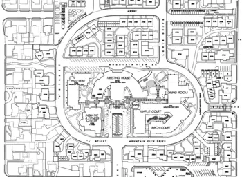 Campus Map of Hillcrest, Assisted Living, Nursing Home, Independent Living, CCRC, La Verne, CA 2