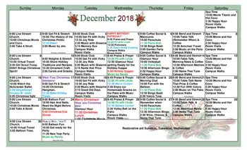 Activity Calendar of Atterdag Village of Solvang, Assisted Living, Nursing Home, Independent Living, CCRC, Solvang, CA 7