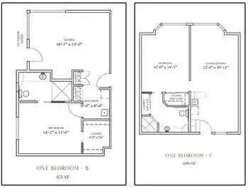Floorplan of Atterdag Village of Solvang, Assisted Living, Nursing Home, Independent Living, CCRC, Solvang, CA 6