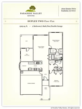 Floorplan of Paradise Valley, Assisted Living, Nursing Home, Independent Living, CCRC, Fairfield, CA 4