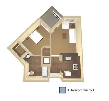 Floorplan of Sierra View, Assisted Living, Nursing Home, Independent Living, CCRC, Reedley, CA 2