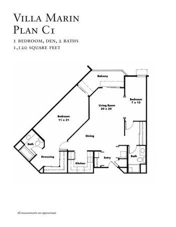 Floorplan of Villa Marin, Assisted Living, Nursing Home, Independent Living, CCRC, San Rafael, CA 6