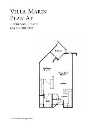 Floorplan of Villa Marin, Assisted Living, Nursing Home, Independent Living, CCRC, San Rafael, CA 11
