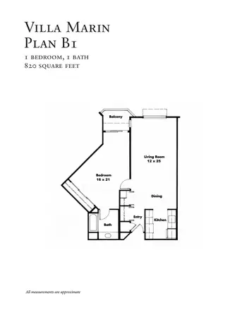 Floorplan of Villa Marin, Assisted Living, Nursing Home, Independent Living, CCRC, San Rafael, CA 13