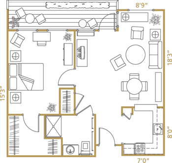 Floorplan of Baywood Court, Assisted Living, Nursing Home, Independent Living, CCRC, Castro Valley, CA 2
