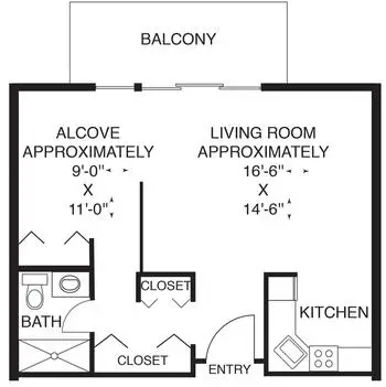 Floorplan of Casa Dorinda, Assisted Living, Nursing Home, Independent Living, CCRC, Santa Barbara, CA 1