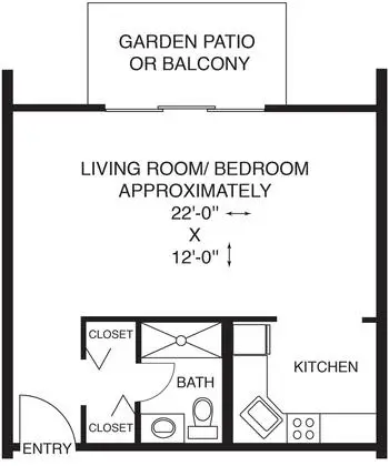 Floorplan of Casa Dorinda, Assisted Living, Nursing Home, Independent Living, CCRC, Santa Barbara, CA 3