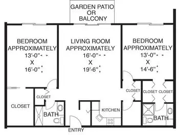 Floorplan of Casa Dorinda, Assisted Living, Nursing Home, Independent Living, CCRC, Santa Barbara, CA 4