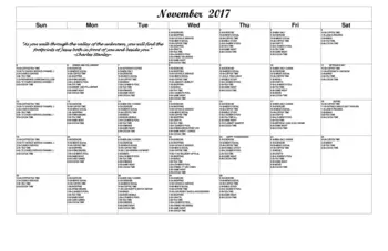 Activity Calendar of Inland Christian Home, Assisted Living, Nursing Home, Independent Living, CCRC, Ontario, CA 4