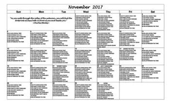 Activity Calendar of Inland Christian Home, Assisted Living, Nursing Home, Independent Living, CCRC, Ontario, CA 10
