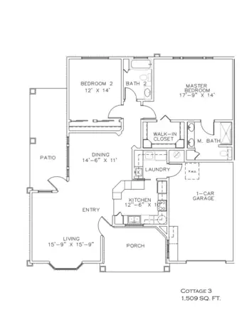 Floorplan of Meadowbrook Village, Assisted Living, Nursing Home, Independent Living, CCRC, Escondido, CA 4