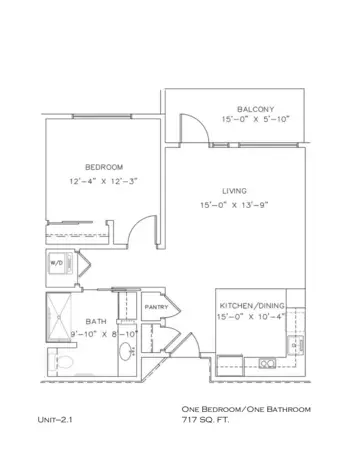 Floorplan of Meadowbrook Village, Assisted Living, Nursing Home, Independent Living, CCRC, Escondido, CA 9