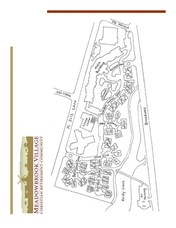 Campus Map of Meadowbrook Village, Assisted Living, Nursing Home, Independent Living, CCRC, Escondido, CA 2