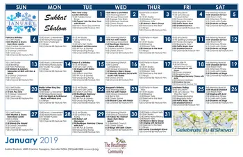 Activity Calendar of The Reutlinger, Assisted Living, Nursing Home, Independent Living, CCRC, Danville, CA 1