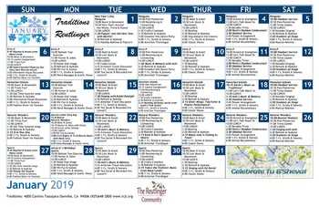 Activity Calendar of The Reutlinger, Assisted Living, Nursing Home, Independent Living, CCRC, Danville, CA 4