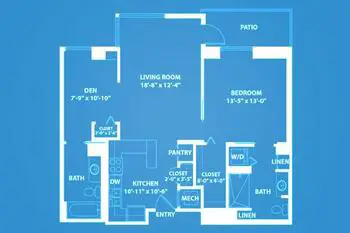 Floorplan of Moldaw Residences, Assisted Living, Nursing Home, Independent Living, CCRC, Palo Alto, CA 1