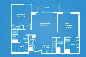Floorplan of Moldaw Residences, Assisted Living, Nursing Home, Independent Living, CCRC, Palo Alto, CA 3