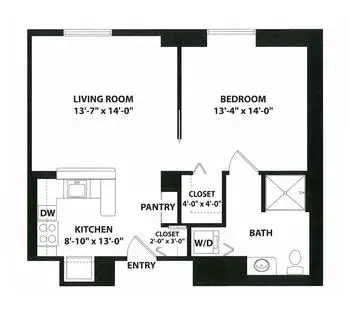 Floorplan of Moldaw Residences, Assisted Living, Nursing Home, Independent Living, CCRC, Palo Alto, CA 4
