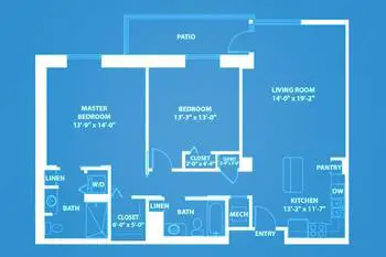 Floorplan of Moldaw Residences, Assisted Living, Nursing Home, Independent Living, CCRC, Palo Alto, CA 7