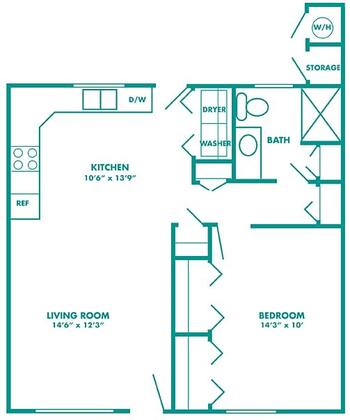 Floorplan of Palm Village, Assisted Living, Nursing Home, Independent Living, CCRC, Reedley, CA 7