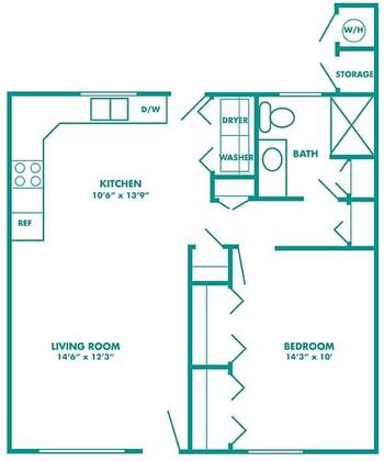 Floorplan of Palm Village, Assisted Living, Nursing Home, Independent Living, CCRC, Reedley, CA 8