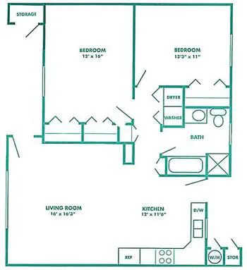 Floorplan of Palm Village, Assisted Living, Nursing Home, Independent Living, CCRC, Reedley, CA 18