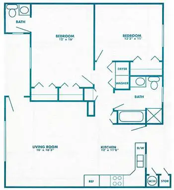 Floorplan of Palm Village, Assisted Living, Nursing Home, Independent Living, CCRC, Reedley, CA 19