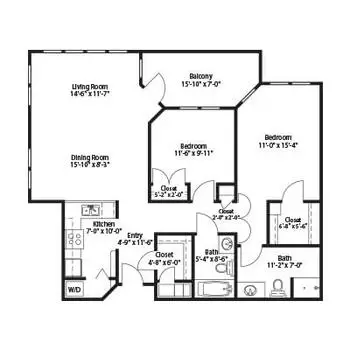 Floorplan of The Forum At Rancho San Antonio, Assisted Living, Nursing Home, Independent Living, CCRC, Cupertino, CA 10