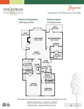 Floorplan of The Forum At Rancho San Antonio, Assisted Living, Nursing Home, Independent Living, CCRC, Cupertino, CA 19