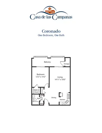 Floorplan of Casa de las Campanas, Assisted Living, Nursing Home, Independent Living, CCRC, San Diego, CA 4