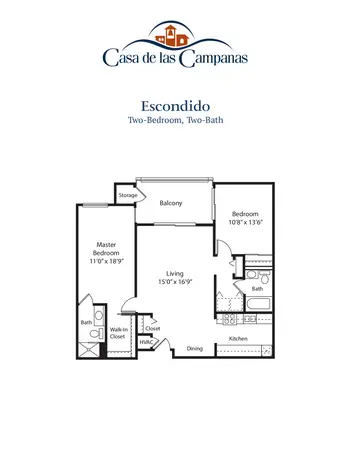 Floorplan of Casa de las Campanas, Assisted Living, Nursing Home, Independent Living, CCRC, San Diego, CA 6