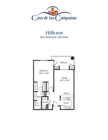 Floorplan of Casa de las Campanas, Assisted Living, Nursing Home, Independent Living, CCRC, San Diego, CA 7