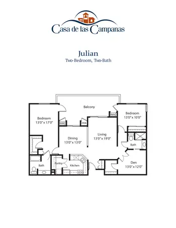 Floorplan of Casa de las Campanas, Assisted Living, Nursing Home, Independent Living, CCRC, San Diego, CA 9