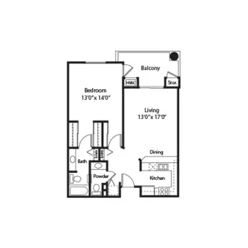 Floorplan of Casa de las Campanas, Assisted Living, Nursing Home, Independent Living, CCRC, San Diego, CA 10