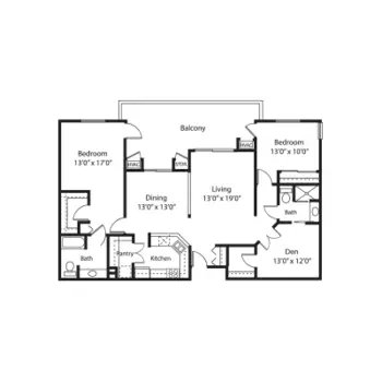 Floorplan of Casa de las Campanas, Assisted Living, Nursing Home, Independent Living, CCRC, San Diego, CA 12