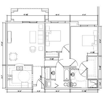 Floorplan of Hollenbeck Palms, Assisted Living, Nursing Home, Independent Living, CCRC, Los Angeles, CA 13