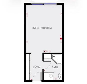 Floorplan of Hollenbeck Palms, Assisted Living, Nursing Home, Independent Living, CCRC, Los Angeles, CA 15