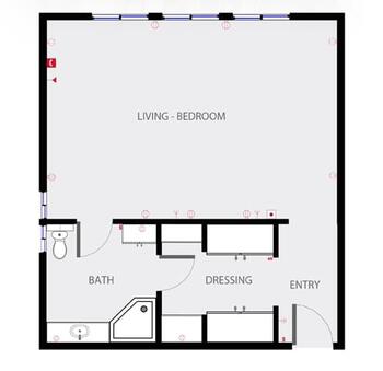 Floorplan of Hollenbeck Palms, Assisted Living, Nursing Home, Independent Living, CCRC, Los Angeles, CA 19