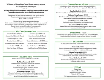 Dining menu of Monte Vista Grove, Assisted Living, Nursing Home, Independent Living, CCRC, Pasadena, CA 3