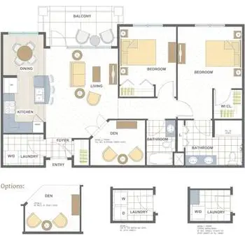 Floorplan of GrandView Roxborough, Assisted Living, Nursing Home, Independent Living, CCRC, Littleton, CO 4