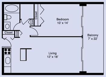 Floorplan of Villa Pueblo, Assisted Living, Nursing Home, Independent Living, CCRC, Pueblo, CO 1
