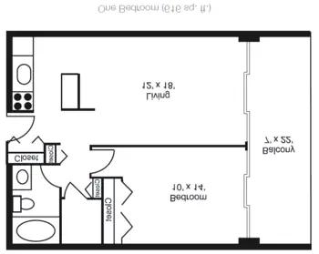 Floorplan of Villa Pueblo, Assisted Living, Nursing Home, Independent Living, CCRC, Pueblo, CO 4