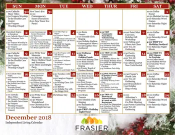Activity Calendar of Frasier Meadows, Assisted Living, Nursing Home, Independent Living, CCRC, Boulder, CO 5