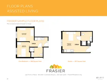 Floorplan of Frasier Meadows, Assisted Living, Nursing Home, Independent Living, CCRC, Boulder, CO 1