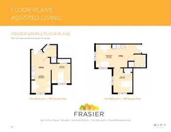Floorplan of Frasier Meadows, Assisted Living, Nursing Home, Independent Living, CCRC, Boulder, CO 2