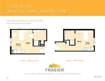 Floorplan of Frasier Meadows, Assisted Living, Nursing Home, Independent Living, CCRC, Boulder, CO 4